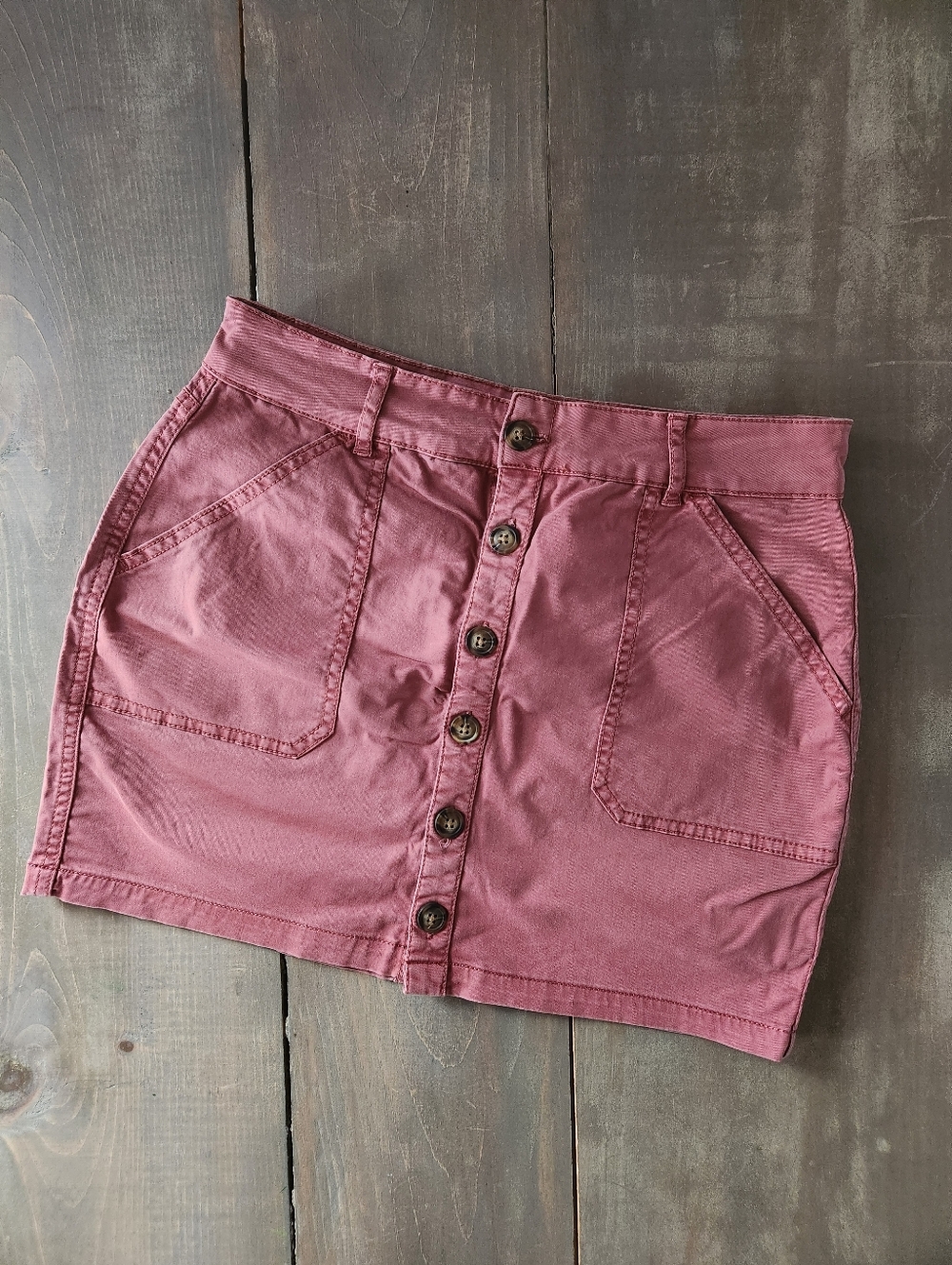 Garage Button Down Mini Skirt - Size Small